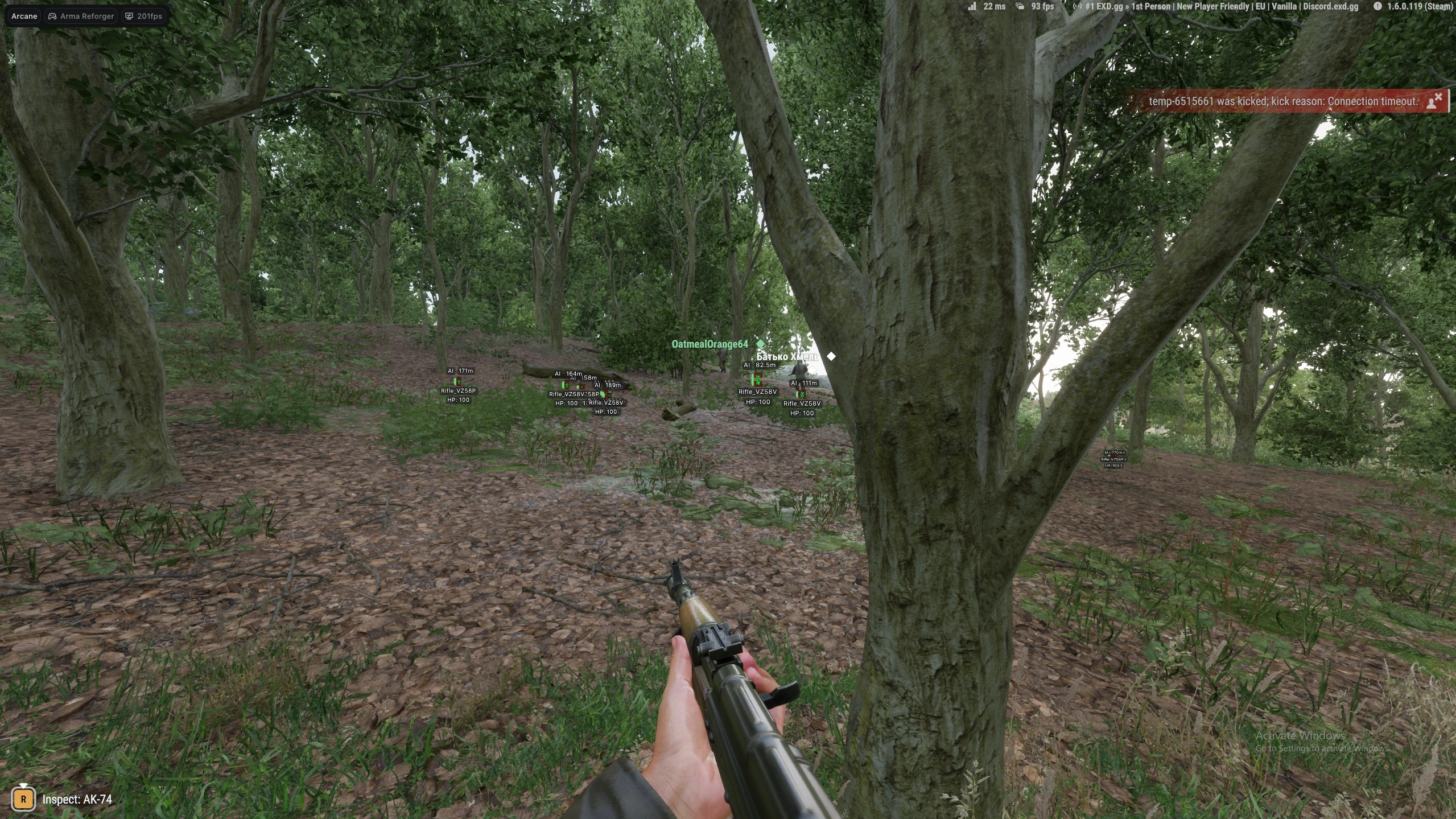 Arcane · Arma Reforger: игровой кадр 1